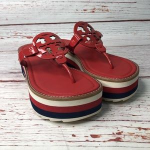 Tory Burch
Miller Platform Leather Thong Sandals